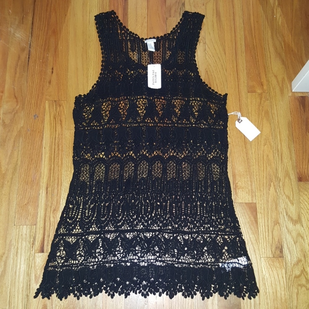 Lace coverup dress